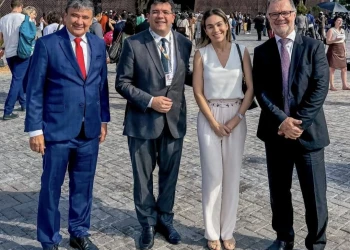 Rafael Fonteles e Wellington Dias participam da abertura da COP30 em Belém