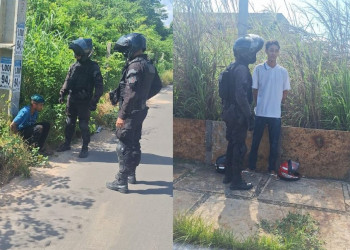 Dupla é presa após assaltar morador no bairro Renascença em Teresina; veja vídeo