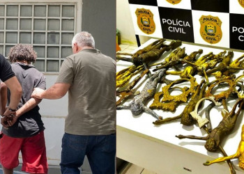 Preso suspeito de furtar 43 crucifixos de túmulos e vender por R$ 40 em Teresina