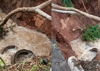 Vídeo: cratera se abre na Avenida Maranhão e área é isolada para obras emergenciais