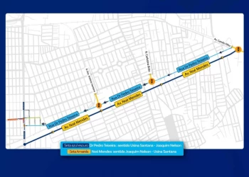 Trecho da avenida Noé Mendes começa a ser sentido único a partir desta quarta-feira (1º)
