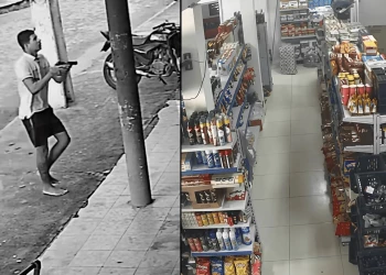 Criminosos tentam matar dono de comércio, não o encontram e atiram contra clientes