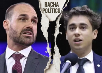 Eduardo Bolsonaro e Nikolas Ferreira brigam nas redes sociais