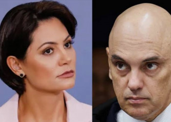 Michelle se reuniu com Moraes antes de Bolsonaro ser transferido para Papudinha