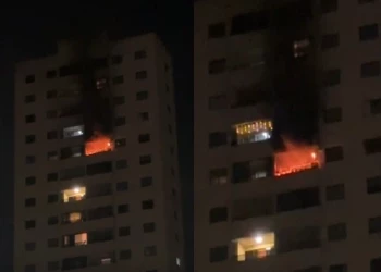 Curto-circuito em pisca-pisca causa incêndio em apartamento na zona Sul de Teresina; vídeo