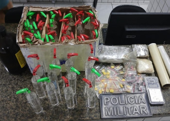PM apreende ecstasy, lança-perfume, crack e maconha dentro de residência em Parnaíba