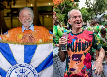 Lula e Ney Matogrosso são homenageados na primeira noite de desfile na Marquês de Sapucaí