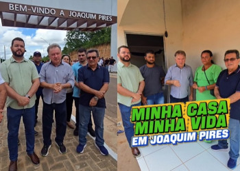 Merlong Solano participa de entregas de obras e moradias em Joaquim Pires
