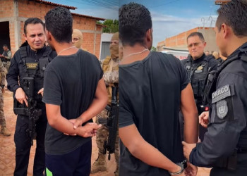 Homem com mandado de prisão em aberto pede para tirar foto com delegado e acaba preso