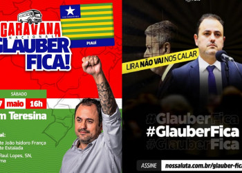 Glauber Braga chega a Teresina para participar de ato contra cassação de seu mandato