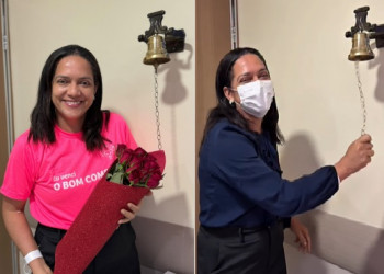 Vice-prefeita de José de Freitas celebra fim da quimioterapia e emociona nas redes sociais