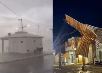 Ventania causa destruição e assusta moradores em Jacobina do Piauí