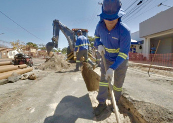 Trecho da BR-316 é interditado para obra da Águas de Teresina