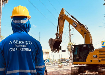 Alça do viaduto da avenida Higino Cunha é interditada para obras da Águas de Teresina
