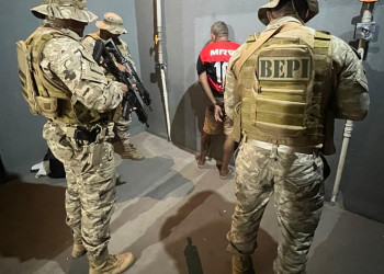 Foragido é preso por tráfico de drogas em Picos; família tentou impedir prisão