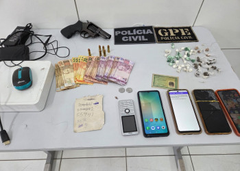 Celulares, drogas, dinheiro e armas são apreendidos durante prisões por tráfico em Timon