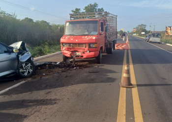 Recém-nascido morre em acidente na BR-343 em Piripiri ;veja vídeo