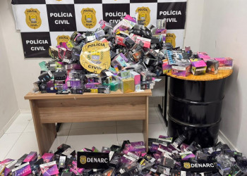 Casal é preso com carga avaliada em R$ 300 mil em vapes na zona Leste de Teresina