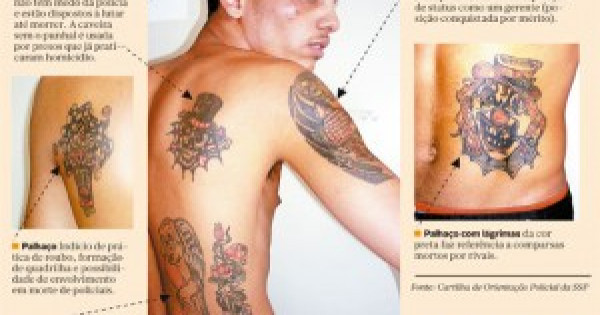 PM desvenda significados de tatuagens no mundo do crime