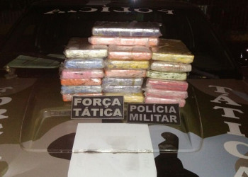 Preso homem que transportava 20 quilos de pasta-base de cocaína em Paulistana