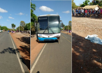 Criança morre ao ser atropelada por ônibus em Boqueirão do Piauí