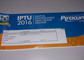 Prefeitura de Piracuruca prorroga prazo para pagamento do IPTU