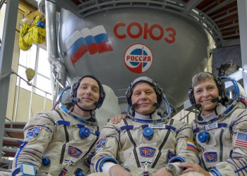 Três novos membros serão lançados dia 17 para a Estação Espacial