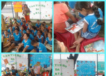 Escola Municipal Professor Didácio Silva realizam projeto de leitura no Parque Parentão