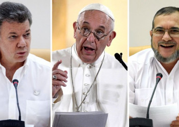 Papa Francisco elogia acordo de paz entre Colômbia e as Farc