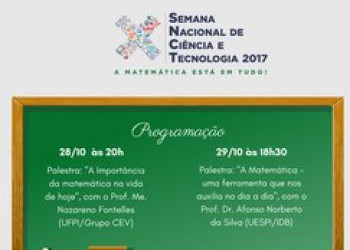 Ciência respira Matemática neste fim de semana na PiauíTec 2017