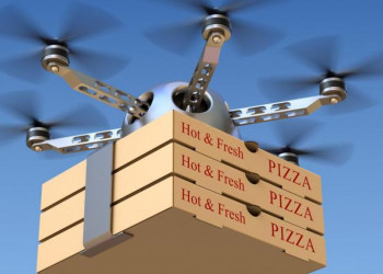 Drones vão começar a entregar pizzas
