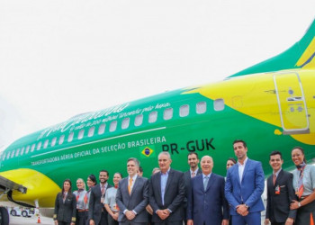 CBF e GOL renovam parceria e apresentam novo avião da seleção