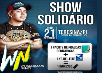 Whindersson faz show beneficente na quinta (21) em Teresina