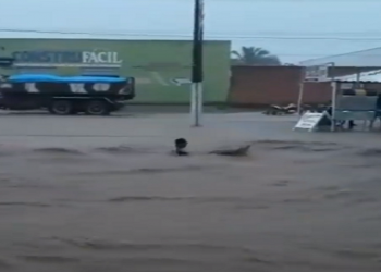 Homem é arrastado por correnteza durante chuva no Piauí; vídeo