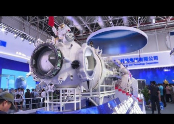 China apresenta futura estação espacial durante feira