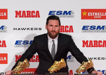 Artilharia: Messi recebe sua quinta Chuteira de Ouro