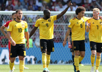 Bélgica goleia a Tunísia por 5 a 2 em Moscou e lidera o Grupo G