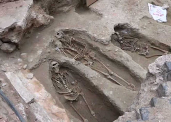 Cemitério medieval com 20 corpos é encontrado em Lisboa