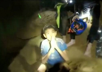 Quatro meninos foram resgatados de caverna na Tailândia