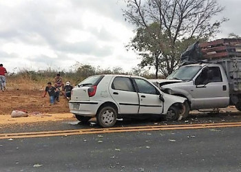 Motorista morre em colisão frontal na BR-316 em Elesbão Veloso