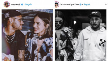 Bombando da rede! Neymar e Bruna de novo de chamego?