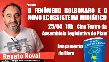 Rovai fará palestras e lançará livro sobre novo