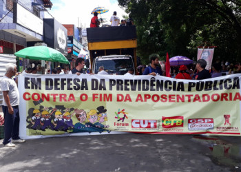 Centrais sindicais no Piauí realizaram o 1º de maio unificado