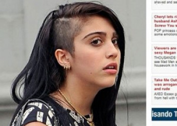 Lourdes Maria, filha de Madonna resolve adotar o estilo punk nos cabel