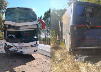 Colisão entre três ônibus mata integrante de quadrilha junina e deixa feridos no Piauí