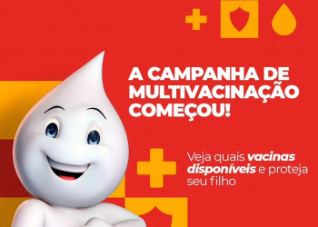 Começa em Teresina a campanha de multivacinação para crianças e adolescentes