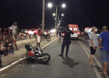 Mulher morre e dois homens ficam feridos na colisão entre motos na zona Norte de Teresina
