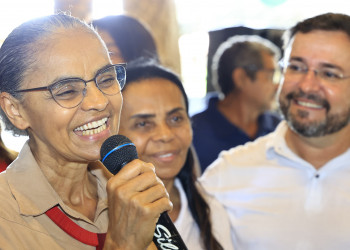 Ministra Marina Silva declara apoio a Fábio Novo durante visita a Teresina
