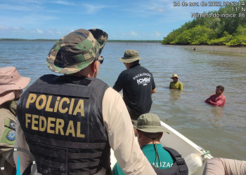 Polícia Federal apreende redes de pescas ilegais em área de proteção do Delta do Parnaíba