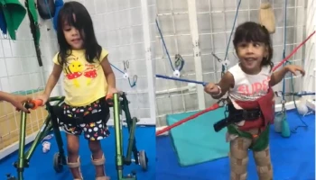 Mãe faz campanha para custear tratamento de filha com paralisia cerebral em Teresina